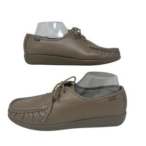 SAS Classic Slip On Penny Loafer Womens 11 Leather Comfort Shoes Mocha Tan‎